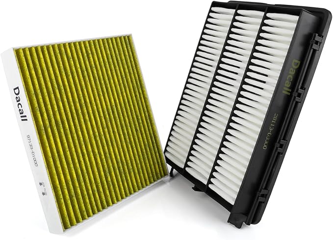 Engine & Cabin Air Filter set for Hyundai Tucson 2016-2021, for Kia Sportage 2017-2022, Replace 28113D3300, 97133D1000, WA10335, CA12065