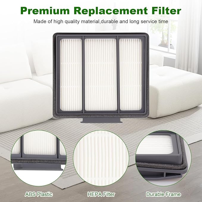 RVFFK950 Replacement Filter for Shark Robot by Techecook - Fit for Shark ION Robot R85 RV850,RV700_N, RV720_N, RV851WV and IQ Robot R101AE, AV970, AV1002AE, AV1010AE - 4 Pack