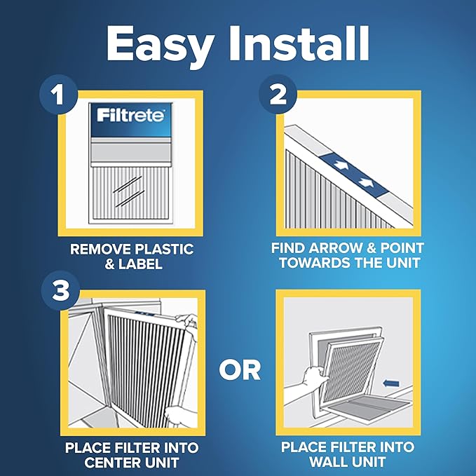 Filtrete 14x25x1 Air Filter MERV 5, 6-Pack AC Furnace Filters for Home HVAC, MPR 300 Basic Dust Defense, Removes Lint & Household Dust, 3-Month Pleated Electrostatic (Actual Size 13.81x24.81x0.81 in)