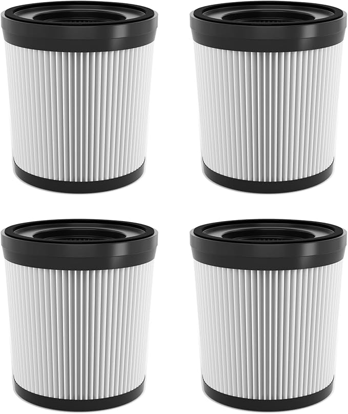 Leemone Filter Replacement Compatiable with Fabuletta FSV101 & FSV001, Lubluelu 202, Girnoor G160 & G165, Afoddon A300, Oraimo OSV-102, Besswin W26, VacLife VL732 Cordless Vacuum Cleaners, 4 Pack