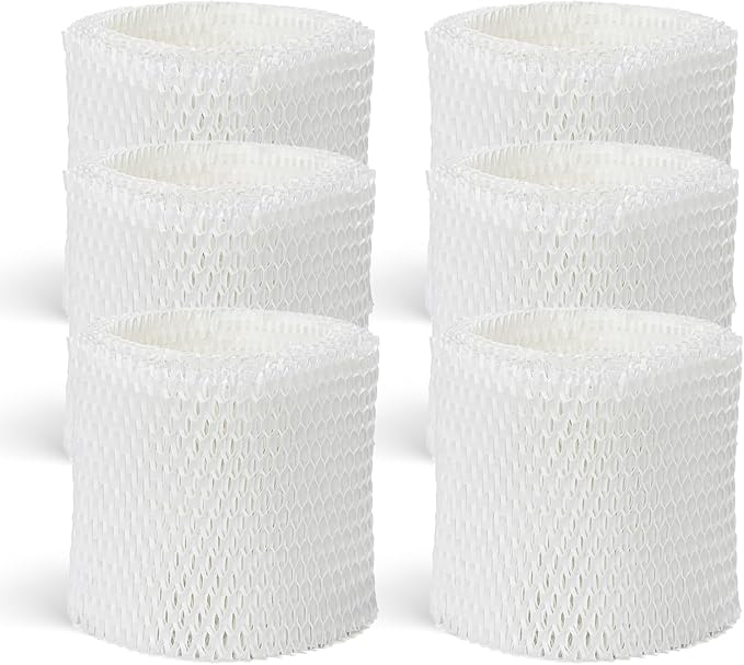 6 Pack Humidifier Filters HAC-504 Replacement for Honeywell Humidifier Filter, Filter A Humidifier Filter Replacement for HCM300/350/600/700 Honeywell Humidifier, White