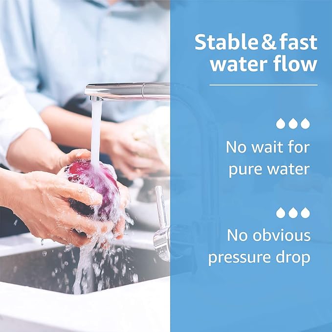 Waterdrop RC 1 EZ-Change, WFQTC30001, WFQTC70001 Basic Water Filtration Replacement, Replacement for Culligan® IC-EZ-1, US-EZ-1, RV-EZ-1, Brita® USF-201, USF-202, DuPont®, 3K Gallons (Pack of 2)