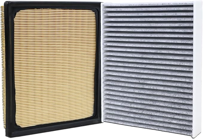 16546AA16A Engine Air Filter and CF12157 Cabin Air Filter kit Compatible with 2018-2025 Crosstrek 2.0L 2021-2024 Crosstrek 2.5L 2020-2025 Outback 2.4L 2.5L Replaces 16546-AA16A 87139-58010