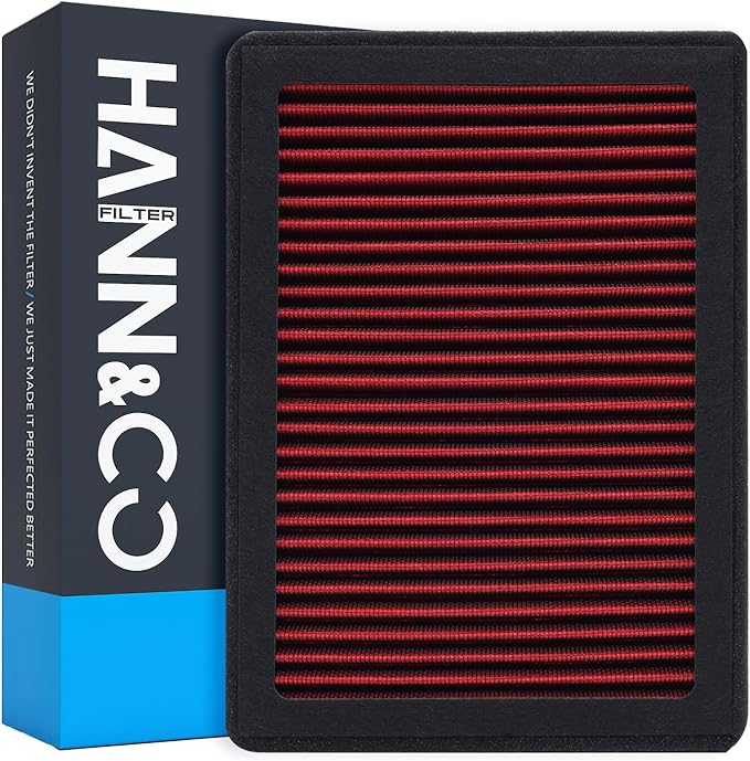 HANN&CO Washable And Reusable High Flow Cabin Air Filter，Greater Than 15 Years of Service Life，Suitable For Chevrolet Traverse；GMC Acadia；Buick Enclave Replacement CF11663，CP179，VF1012（HCC2115-X）