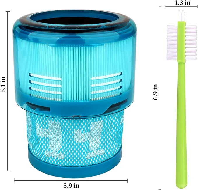 Filter Replacements Compatible with Dyson Gen5 Gen 5 Detect Cordless Vacuum Cleaner,Post Filters Replaces Part #972352-01,3 Pack