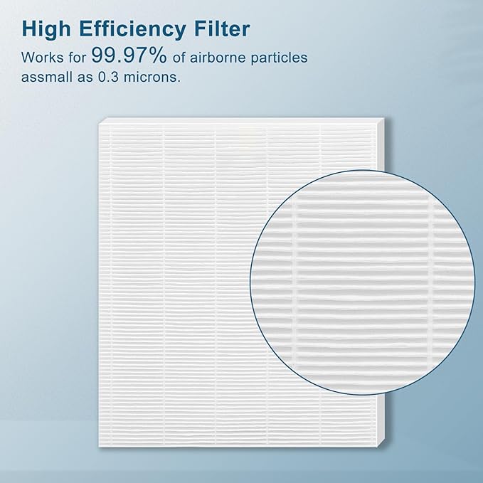 True High Efficiency C535 Replacement 115115 Filter A Compatible with Winix PlasmaWave C535 5300 5300-2 6300 6300-2 P300 AM90 C909 9800, 4 x Filters