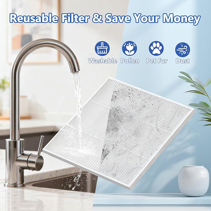 Dehumidifier, 98OZ Dehumidifiers for Home(1000sq.ft), Humidity Display Dehumidifier for Basement Bathroom Bedroom, Auto Shut Off, Washable Filter, Drain Hose, Timer, 7 Ambient Lights, White
