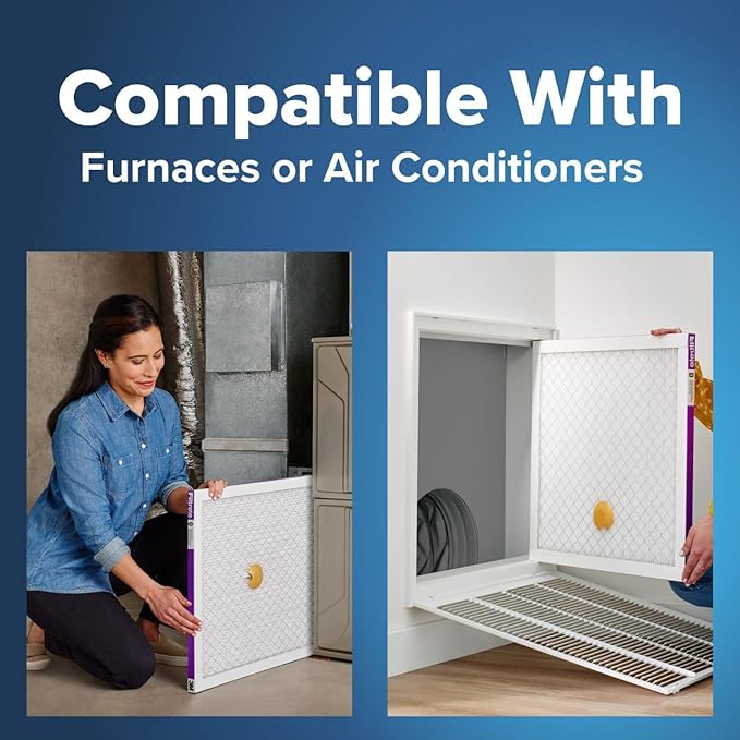 Filtrete 20x30x1 AC Furnace SMART Air Filter, MERV 12, MPR 1500, Track Filter Life With Bluetooth Enabled Sensor, CERTIFIED asthma & allergy friendly, 2-Pack (Actual Size 19.84x29.84x0.81 in)