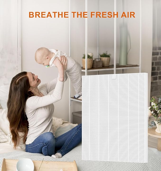 114190 True HEPA Replacement Filters Compatible with Winix 9500 U300 P300 WAC9000 WAC9500 WAC5000 WAC5000b WAC5300 WAC6300 WAC5500 Air Cleaner Purifiers, Compared to Winix Filter B 114190,Pack of 3