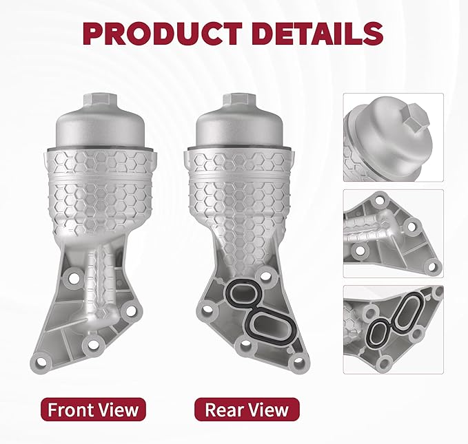 26300-3LAA0 Upgrade Aluminum Complete Oil Filter & Housing Assembly Compatible with 2020-2024 Kia Telluride, 2017-2021 Sedona Sorento Cadenza, 2017-2020 Hyundai Genesis G80, 2020-2024 Palisade
