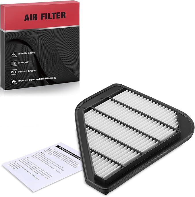 BDFHYK CA10110 Engine Air Filter Compatible with GMC 2017 Acadia Limited, 2007-2016 Acadia, Compatible with Chevy 2009-2017 Traverse 3.6L V6