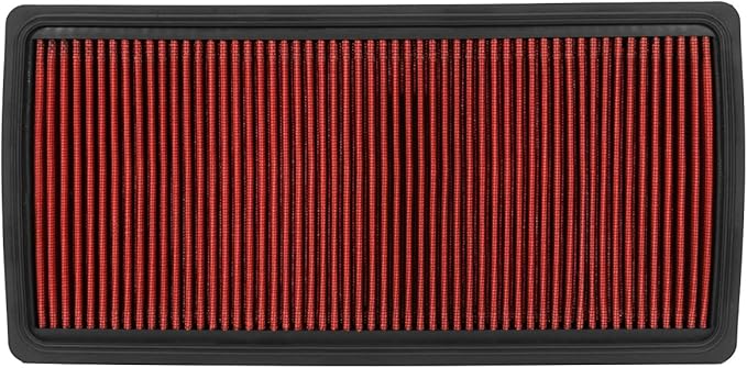 DNA Motoring AFPN-019-RD Clean Air Washable Drop In Panel Air Filter Enhance Engine Performance Power & Acceleration Improve [Compatible with 98-02 Chevy Camaro/Firebird]