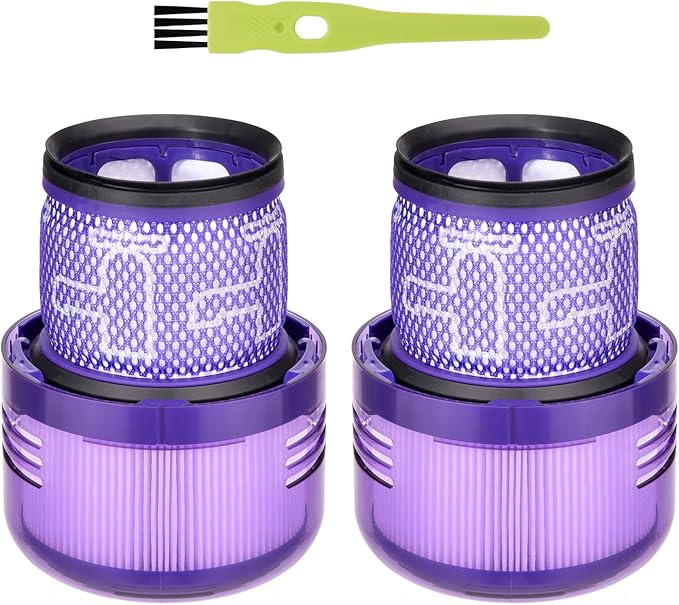 SV18 Filter Replacement Compatible with Dyson Digital Slim & V9 Motorbar Fluffy Extra Pro Cordless Vacuum, Compare to Part No. 970612-01 for Dyson SV18 Digital Slim Filter(2 Pack)