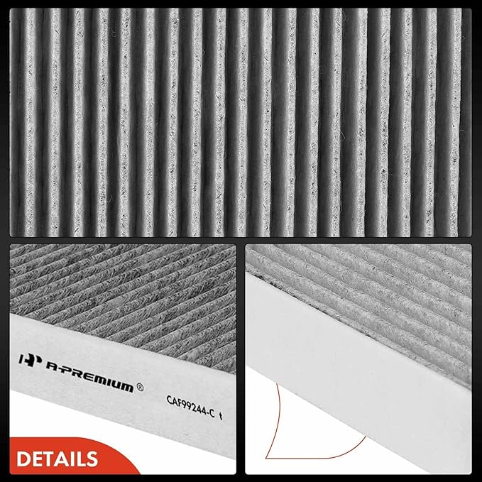 A-Premium 2-PC Cabin Air Filter with Activated Carbon Compatible with BMW 530i, 530i xDrive, X5, X6, X7, 530e, 540i, 540i xDrive, 740i, 750i, 750Li xDrive, 840i, Alpina B7, M5, M550i xDrive, M8