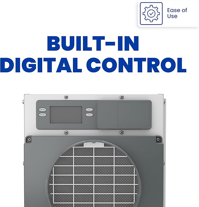 AprilAire E070 Pro 70-Pint Crawl Space Dehumidifier + Model 76 Wall Mount Control, Whole-House Dehumidifier for Basement, Crawlspace, or Whole Home up to 2,200 sq. ft.