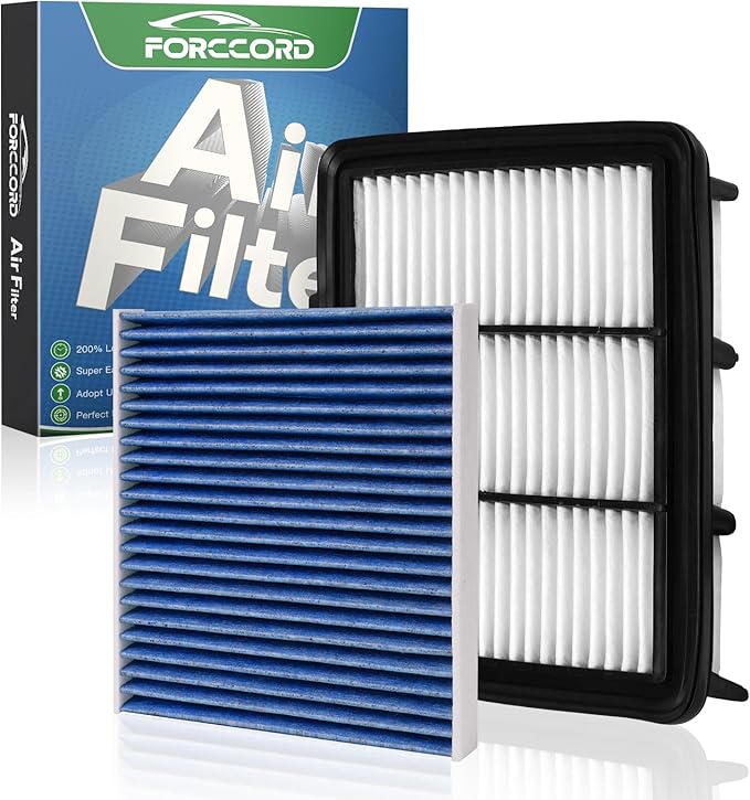 Cabin & Engine Air Filter Fit for Honda Accord 1.5L Gas 2022 2021 2020 2019 2018 Activated Carbon Cabin Filter Replacement CF10134 CA12290 Air Filter for My Accord Car