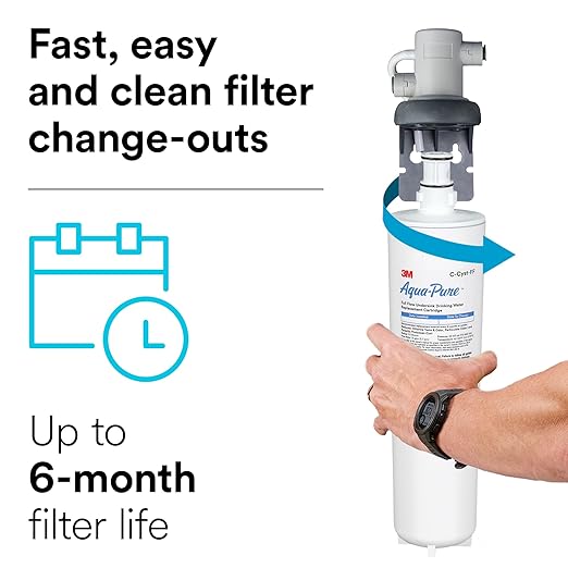 3M Aqua-Pure Under Sink Full Flow Replacement Cartridge AP Easy C-Cyst-FF, for use with AP Easy Cyst-FF System