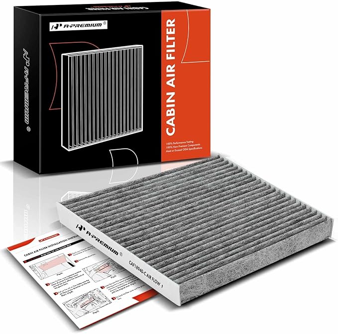 A-Premium Cabin Air Filter with Activated Carbon Compatible with BMW F25 X3 2011-2017, F26 X4 2015-2018, 2.0L 3.0L, Replace# 64319237158