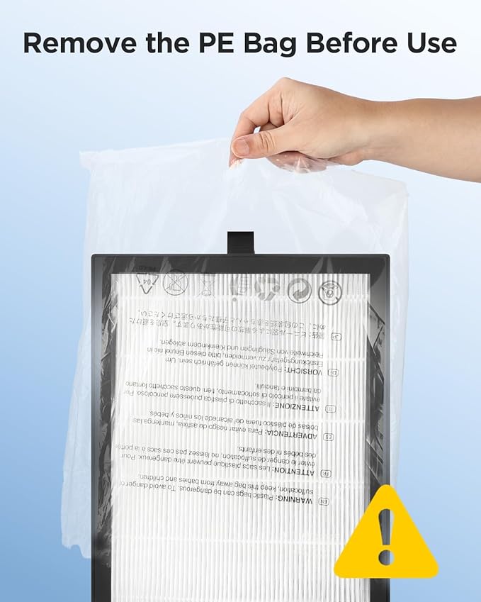 MOOKA Official Replacement HEPA Filter for M200L Air Purifier (1-Pack)
