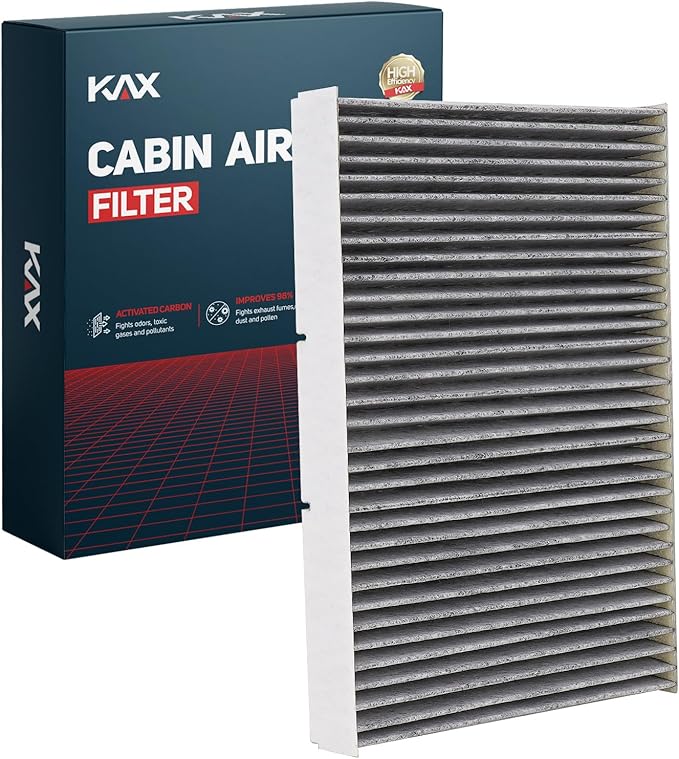 KAX Cabin Air Filter, CF8644A Replacement for Volkswagen Beetle 1998-2010, Jetta 1993-2005, Passat 2001-2005, Golf 1993-2006, Audi TT Quattro 2000-2006, Cabrio w/Activated Carbon Air Filter