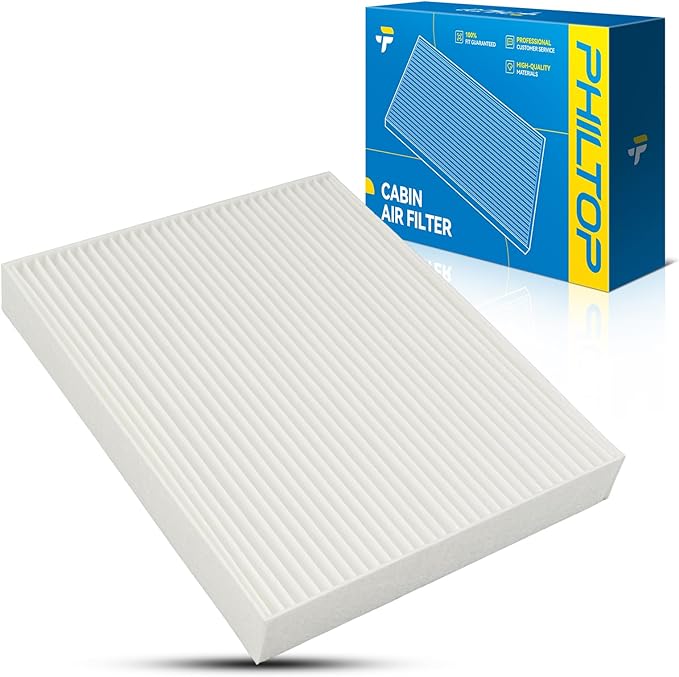 PHILTOP Cabin Air Filter w/Activated Carbon, Compatible with CF12555 Hyundai Ioniq 2020, 2021,2022, Hyundai Kona Electric 2019, 2020, 2021, 2022, 2023, 2024, Filter Up Dust Pollen Odor