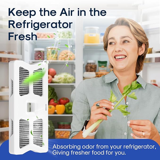 ICEPURE RAF-1 Refrigerator Air Filter Replacement for Frigidaire FRGPAAF1 PureAir Air Filter AF-1, FRGPAAF1, 4 PACK