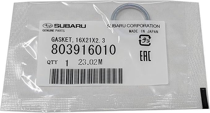Subaru Engine Oil Filter & Crush Washer Kit (1, 2, 3, 6, 12 pks available) Outback Legacy Impreza Forester XV Crosstrek Ascent 15208AA21A 803916010 (2 Pack)