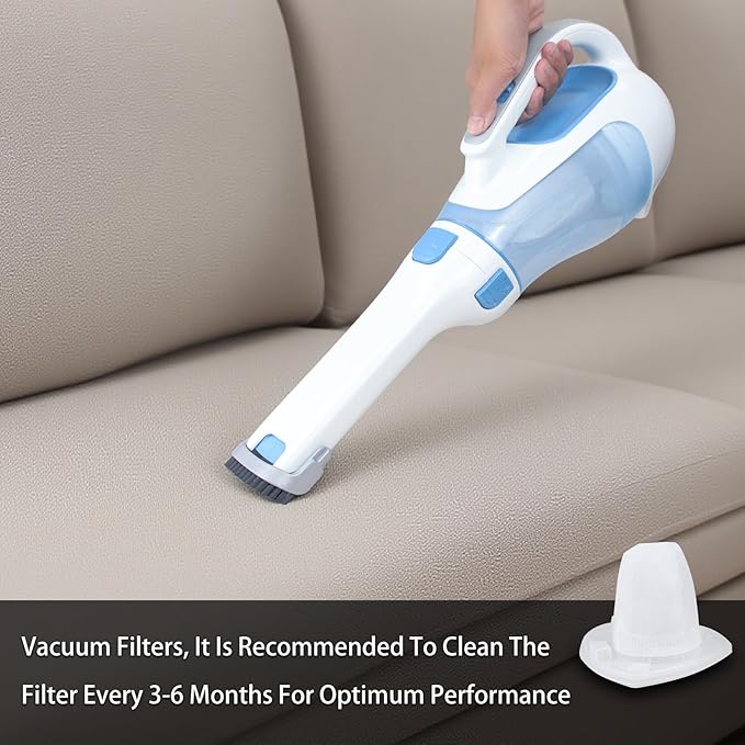 Replacement Filter for Black and Decker HHVI320JR02 CHV1410L BDH2000L HHVI315JO42 CHV9610 CHV1210 CHV1410 CHV1410B CHV1510 dustbuster Handheld Vacuum (4 Filter)