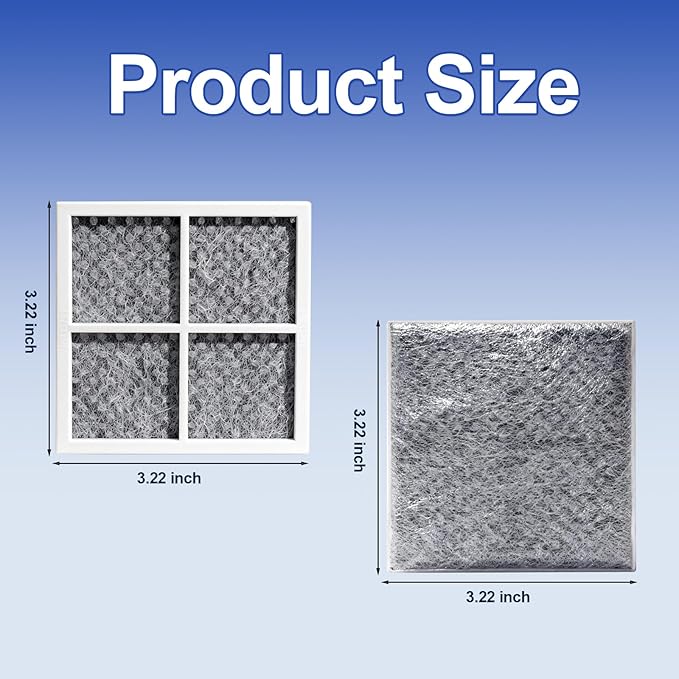 LT120F Refrigerator Air Filter Fit for LG Refrigerator Air Filter Replacement, Replacement for LT120F, ADQ73214404, 9918, 46-9918, ADQ73214402, ADQ73334008, ADQ73214403 (6 Pack)