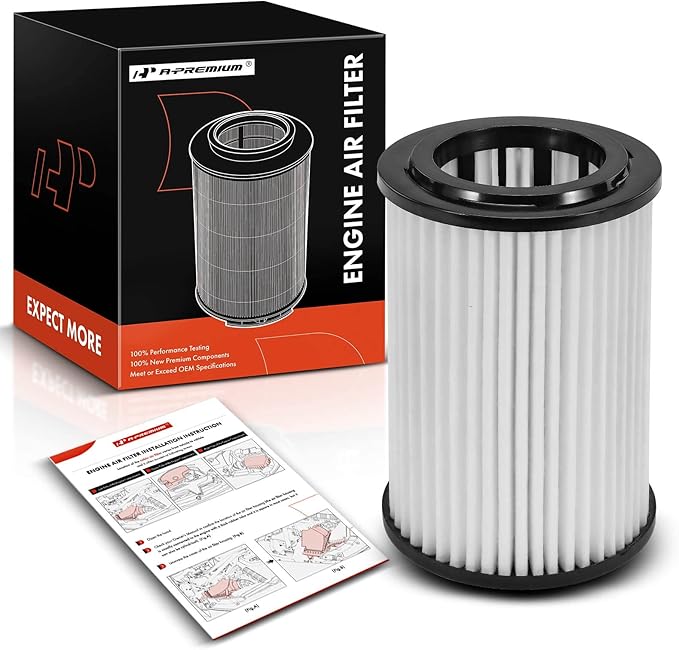A-Premium Engine Air Filter Compatible with Hyundai Veloster N 2019-2022, Kona N 2022-2023, L4 2.0L Turbocharged