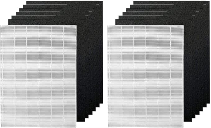 PUREBURG 115115 Replacement Filter Compatible with Winix Filter A Fits 9800 5300 6300 5300-2 6300-2 P300 C535 5000b 5000 5500 Plasma Wave WAC5300 WAC5500 WAC6300 Air Purifiers,2-Pack