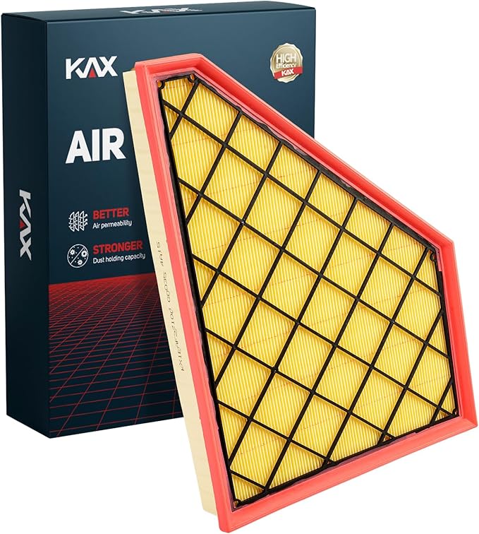 KAX Engine Air Filter, CA12166 Replacement for Chevrolet, GMC, Cadillac, Buick Models, Traverse, Blazer, Traverse Limited, GMC Acadia, Cadillac XT5, XT6, Enclave