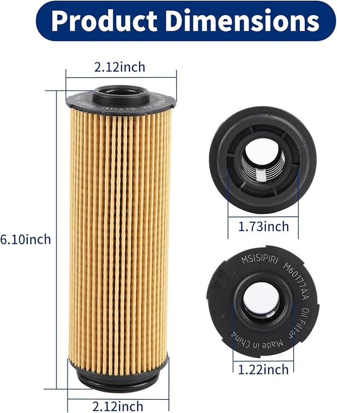 Premium Oil Filter, Compatible with BMW 540i, 540i xDrive, 740i, 740i xDrive, 840i, 840i xDrive, M340i, 340i xDrive, X3 M40i, X5 xDrive40i, X6 xDrive40i, Z4, Replacement for 11427826799