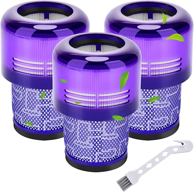 V11 V15 Vacuum Filters Replacement for Dyson V11 Torque Drive V11 Animal V11 Extra, Replacement Part # 970013-02, 3 Pack