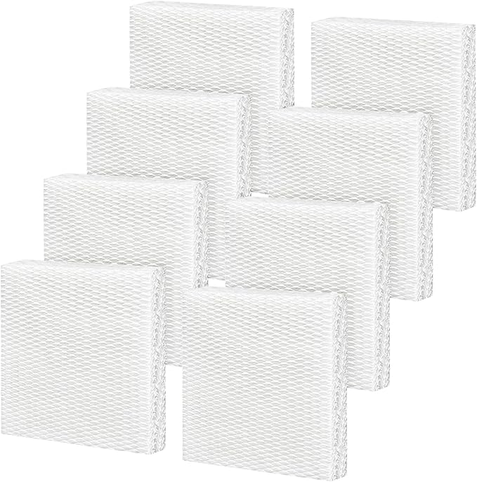 8-Pack HFT600 Humidifier Replacement Wicking Filter T for Honeywell Hev615 Hev620 Humidifier, Compatible with Honeywell HFT600 Humidifier Filter T, Replace Part# HFT600T HFT600PDQ