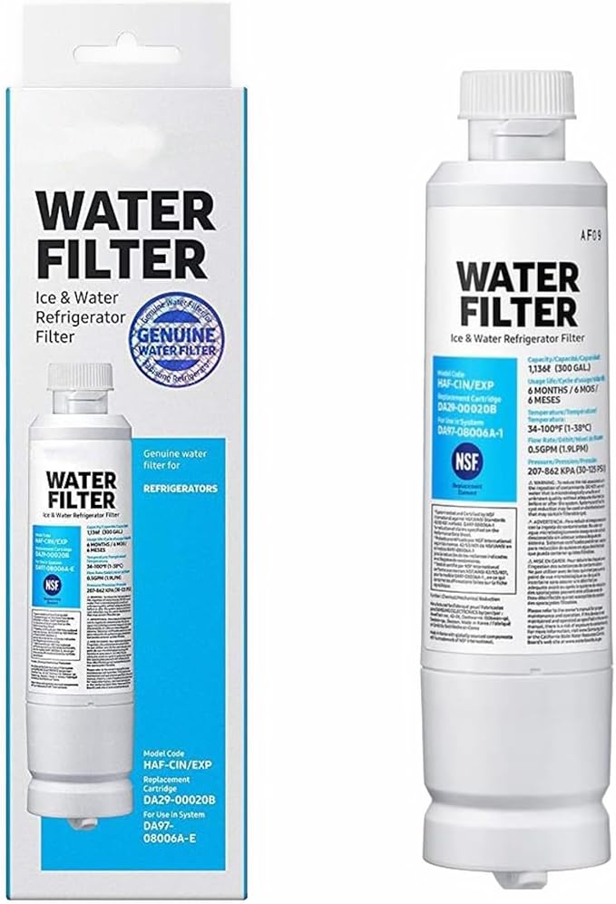 HAF-CIN/EXP DA29 Water Filter Replacement – Compatible with DA29-00020B – Carbon Block 99% Contaminant Reduction – Fresh Water & Ice – 6 Month Life 1 PACK