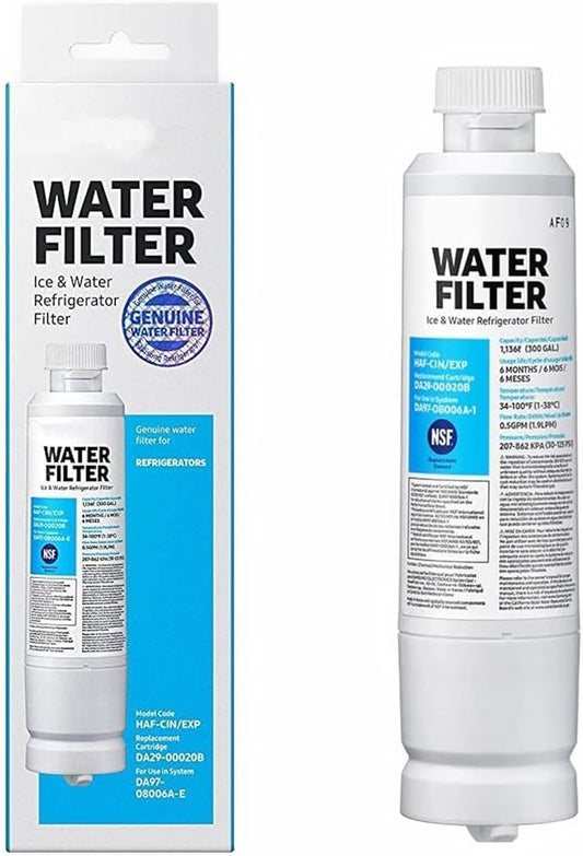 HAF-CIN/EXP DA29 Water Filter Replacement – Compatible with DA29-00020B – Carbon Block 99% Contaminant Reduction – Fresh Water & Ice – 6 Month Life 1 PACK