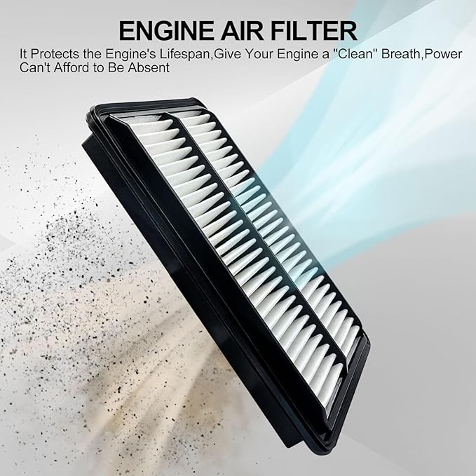 Comb Engine Cabin Air Filters for Kia Carnival 3.5L 2026 2025 2024 2023 2022 (Except Hybrid) (Cabin Filters Located Rear under the Hood & Glove Box)