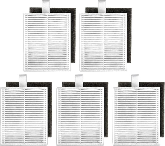 (5 Pack) L60 L50 HEPA Filters Compatible with eufy L60, L60 Hybrid, L60 SES, L50 SES, L50 Series Robot Vacuum, HEPA Filter Kit, Replacement Parts, with Foam Filter 5 Sets