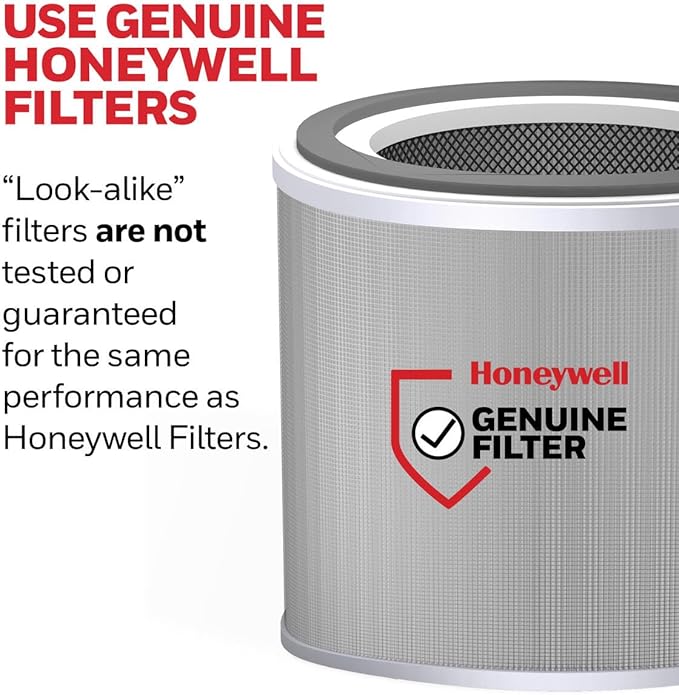 Honeywell Genuine “F” HEPA Air Filter Replacement for Honeywell HPA6000, 3-in-1 Filter, HEPA & Carbon – Captures up to 99.97% of Allergens