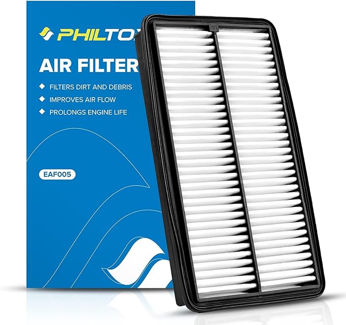 PHILTOP Engine Air Filter, Compatible with CA10013 Honda Pilot 2009-2015, Odyssey 2005-2010, Acura MDX 2007-2009, Improve Engine Performance, Rigid Panel