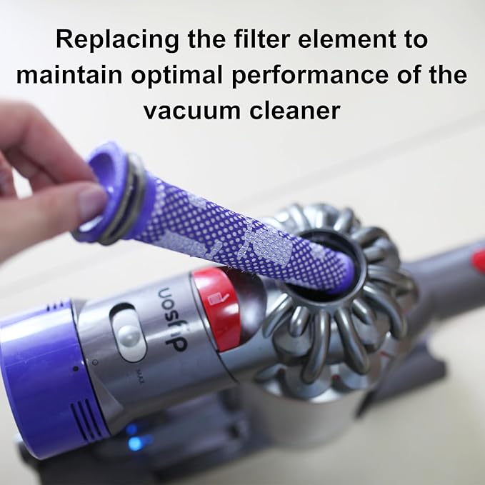 Vacuum Filter Replacement Parts Compatible with Dyson V7/V8 Animal, V8 Absolute & SV10 Cordless Vacuum Cleaners, Replaces Part # 965661-01 & 967478-01 (V7/V8-3 Pack Pre-Filters & 3 Pack Post-Filters)