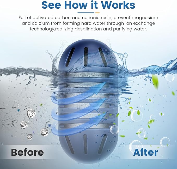 Demineralization Cartridge for HoMedics Ultrasonic Humidifiers: 16-Pack Demineralization Cartridges Filter Replacement, Filters Mineral Deposits, Prevents Hard Water Build-Up, Purifies Water