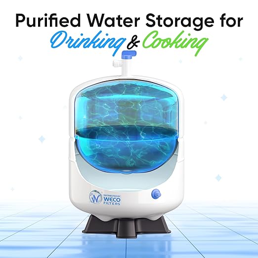 Pressurized RO Water Storage Tank - Total Capacity 4.5 Gal & appx. 2.8 Gal Usable Capacity (ROT-4-W)