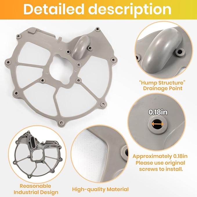 Upgrade DD81-01635A For Samsung Dishwasher Mesh Filter Sump Filter (Hump Version) - Compatible With Samsung Dishwasher Parts (Match DD81-01634B Sump-Cover)