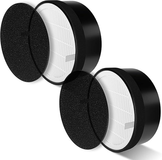 LV-H132 Replacement Filter Compatible with LEVOIT LV-H132 Air Puifier, 3-in-1 High-Efficiency Activated Carbon Filter, Part # LV-H132-RF, 2 Pack