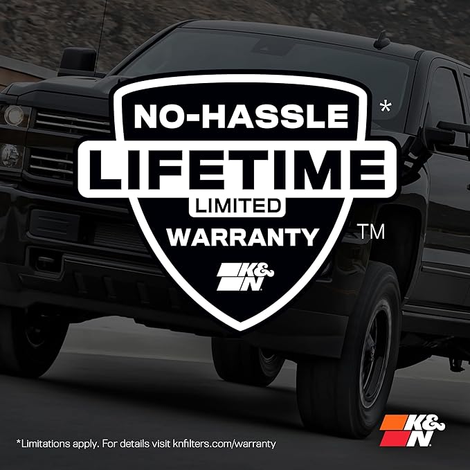K&N High-Flow Original Lifetime Engine Air Filter: Increase Power: Premium, Washable: Compatible with 2022-2025 TOYOTA: Sequoia, Tundra, 33-5129