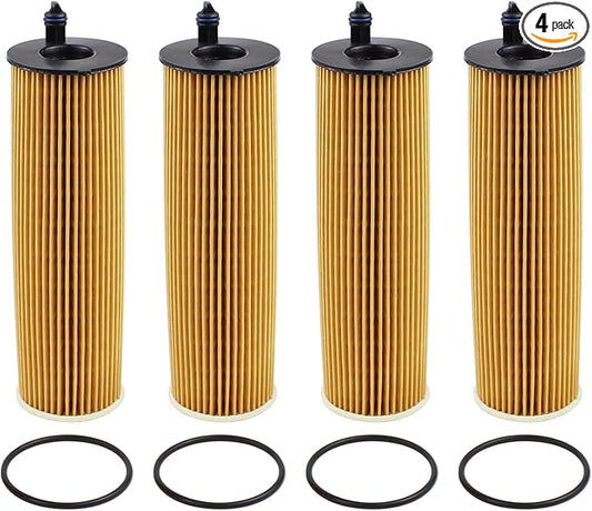 4Pcs Engine Oil Filter Kit for Mercedes-Benz Sprinter 2500 3500 3500XD 2023-2024 2.0L