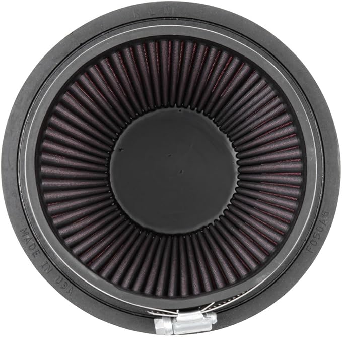 K&N High-Flow Original Lifetime Universal Clamp-On Air Filter: High Performance, Premium, Washable: Flange Diameter: 5 In, Filter Height: 7 In, Flange Length: 1 In, Shape: Round Tapered, RU-2800