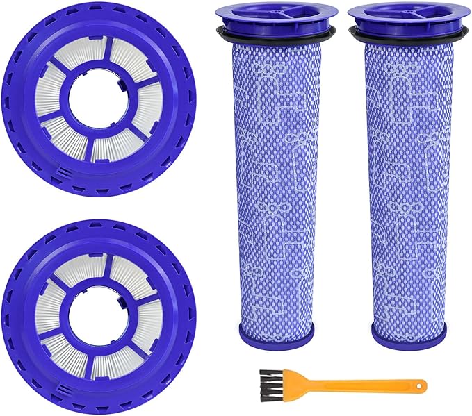 2 Pack Vacuum Ball Animal 2 Filter Replacement for D-yson DC41 DC65 DC66 UP13 UP20 UP30 Animal, Multi Floor and Vacuum Ball Animal 3,2 Post Filters & 2 Pre Filters, Part 920769-01 & 920640-01
